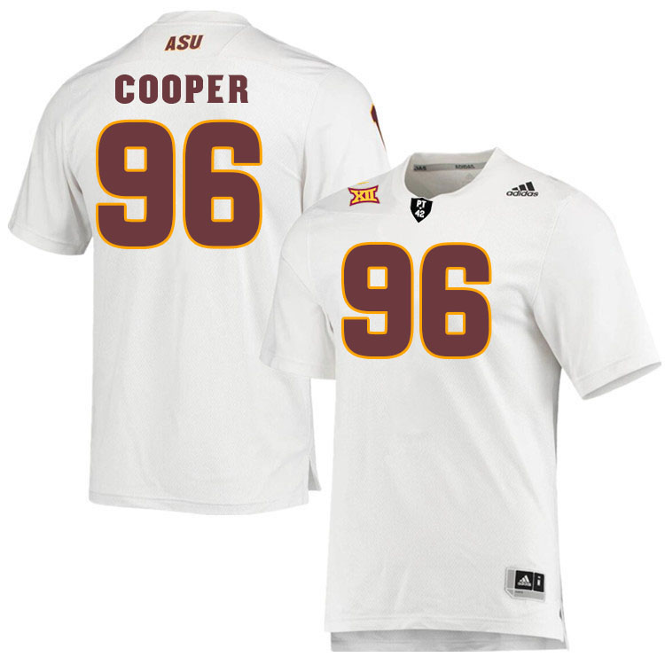 #96 Anthonie Cooper Arizona State Sun Devils College Football Jerseys Stitched-White